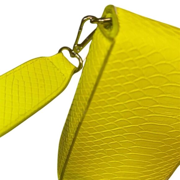 BP Women's Neon Croc Embossed Crossbody Bag with Adjustable Strap 6.5” X 4.5” - Picture 5 of 13